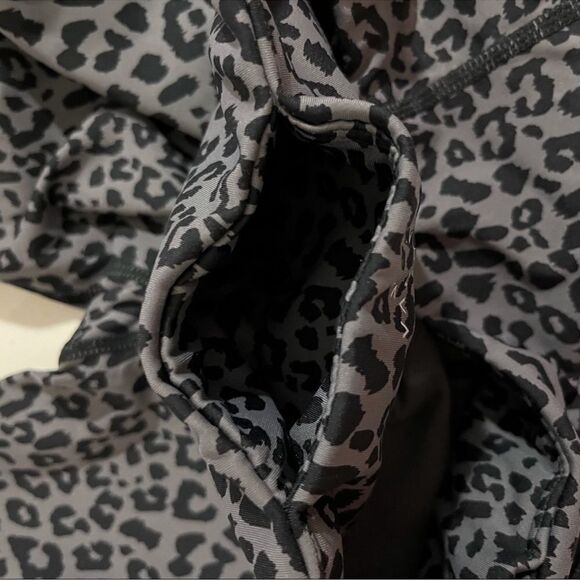 Varley Bedford Leopard Print Leggings High Waist Black Gray Size Small - Picture 6 of 6
